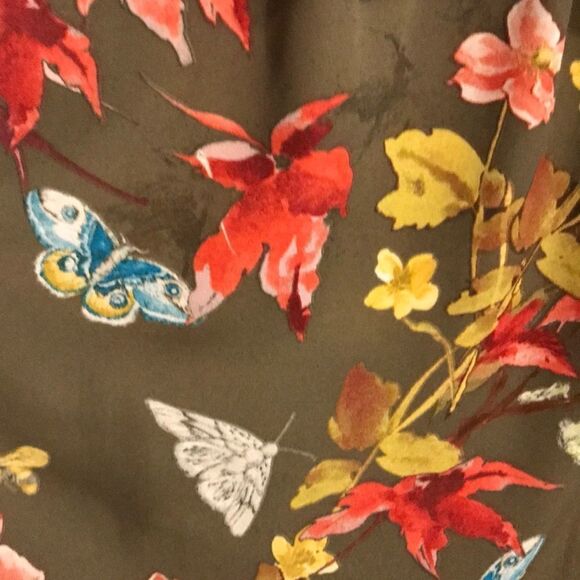 Anthropologie Mauve romantic floral top -XS - Picture 4 of 8